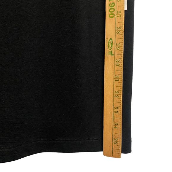 Muse Women’s Sz 10 Shift Black Purple 3/4 Sleeve Dress Casual Silhouette NEW - Picture 7 of 8